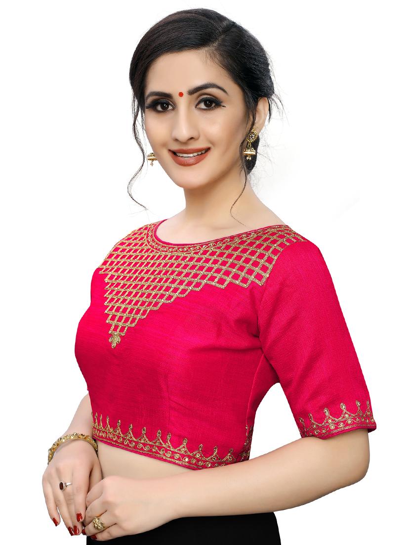 self design embroidered blouse - 17236233 - Zoom Image - 2