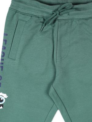 green cotton joggers trouser - 17236282 - Standard Image - 3