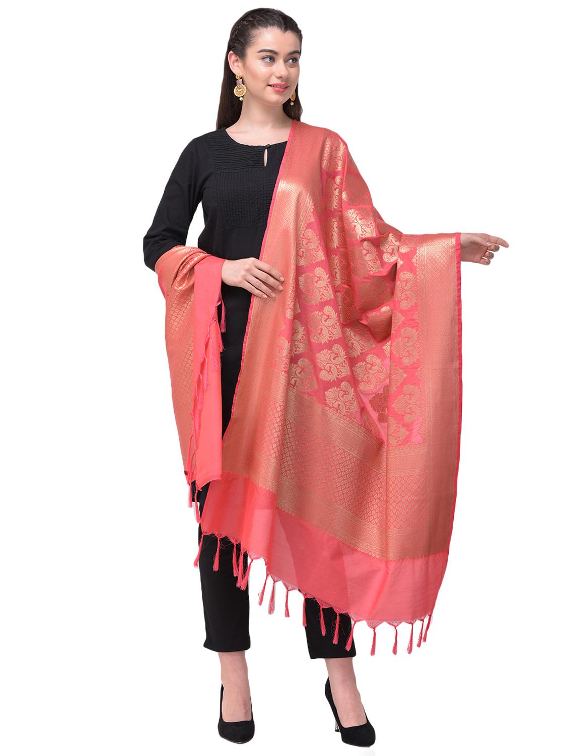 jacquard work banarasi dupatta - 17236480 - Zoom Image - 1