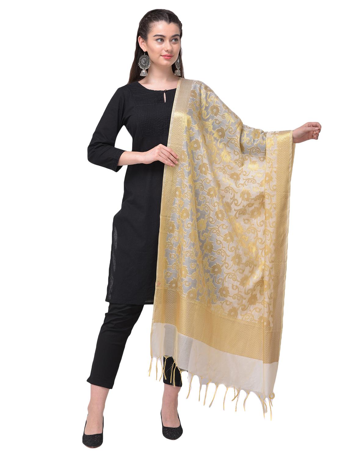 jacquard work banarasi dupatta - 17236522 - Zoom Image - 1
