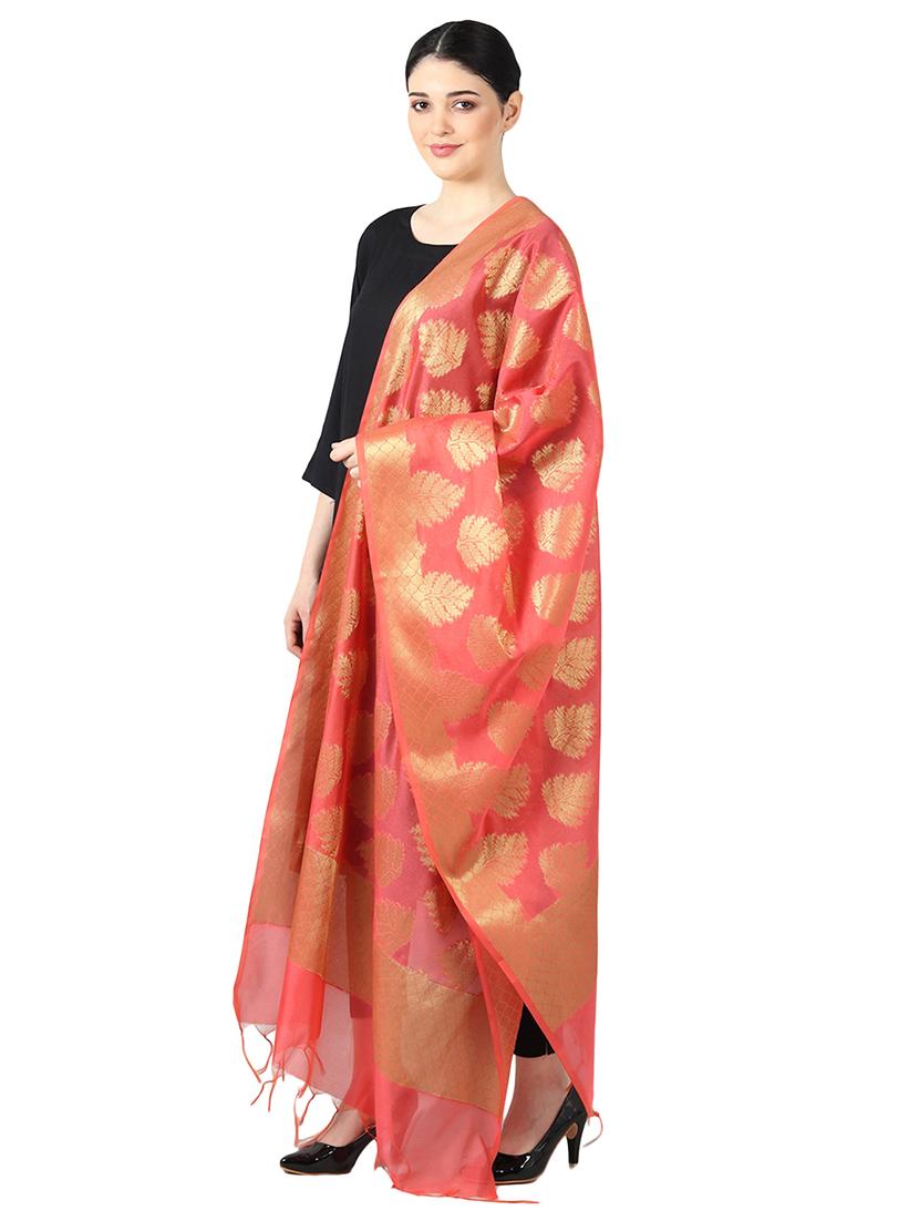 jacquard work banarasi dupatta - 17236536 - Zoom Image - 2