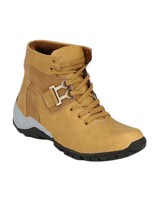 beige lace up boots - 17236675 - Standard Image - 1