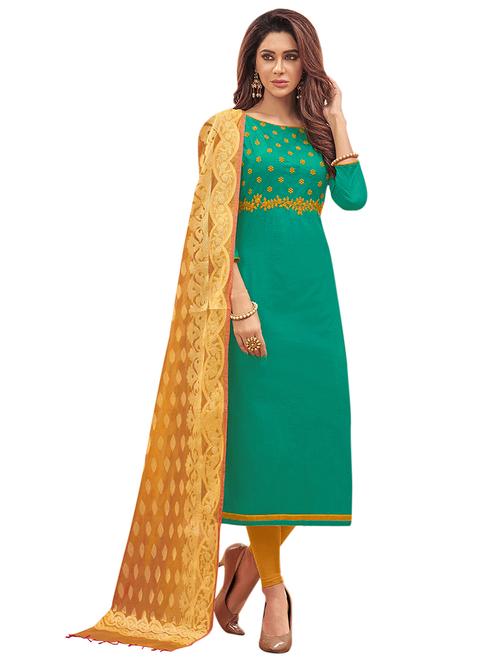 embroidered unstitched suit - 17237509 - Standard Image - 1