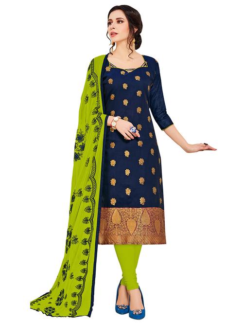 self design unstitched suit - 17237528 - Standard Image - 1