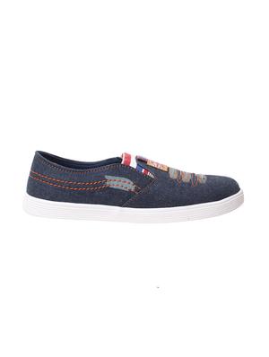 blue synthetic slip on shoes - 17237541 - Standard Image - 2