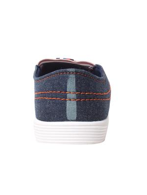 blue synthetic slip on shoes - 17237541 - Standard Image - 3