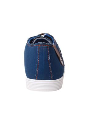 blue synthetic slip on shoes - 17237544 - Standard Image - 3