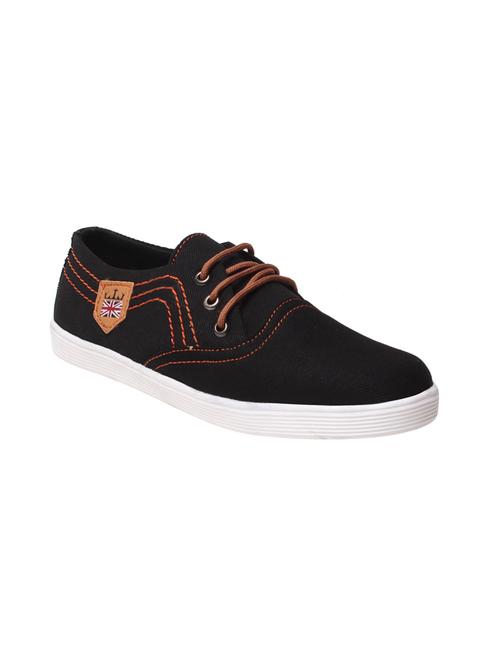 black synthetic slip on shoes - 17237547 - Standard Image - 1
