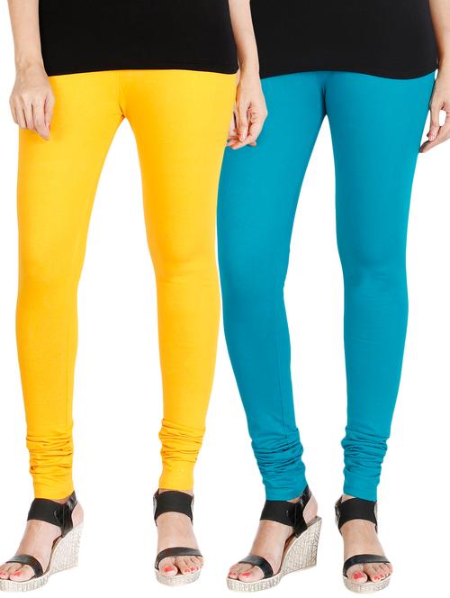 cotton lycra legging set of 2 - 17237636 - Standard Image - 1