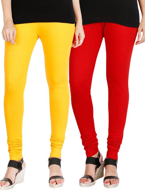 cotton lycra legging set of 2 - 17237637 - Standard Image - 1