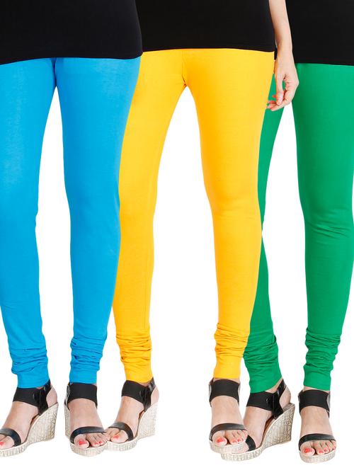 cotton lycra legging set of 3 - 17237746 - Standard Image - 1