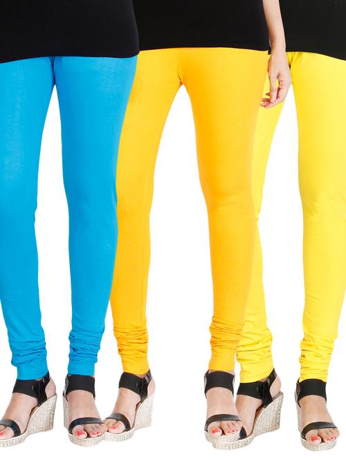 cotton lycra legging set of 3 - 17237749 - Standard Image - 1