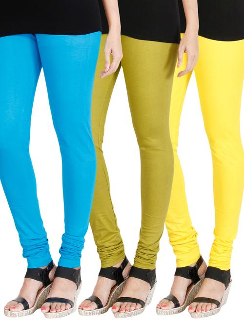 cotton lycra legging set of 3 - 17237807 - Standard Image - 1