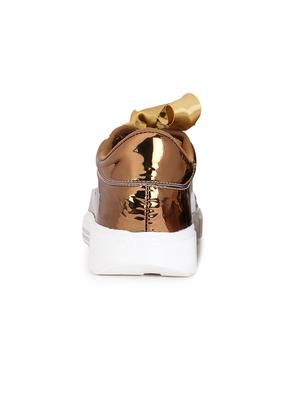 copper synthetic laceup sneakers - 17238491 - Standard Image - 5