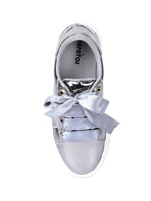 grey synthetic laceup sneakers - 17238492 - Standard Image - 6