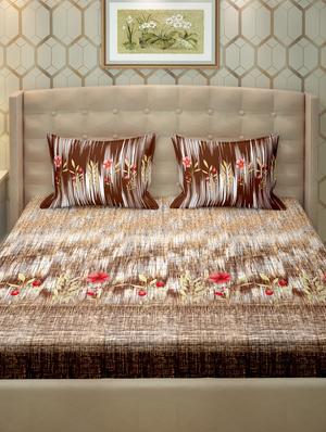 cotton double bedsheet super king size with 2 pillow cover - 17238627 - Standard Image - 2