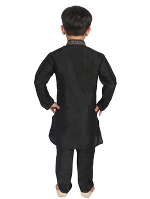 black cotton kurta sets - 17239362 - Standard Image - 3