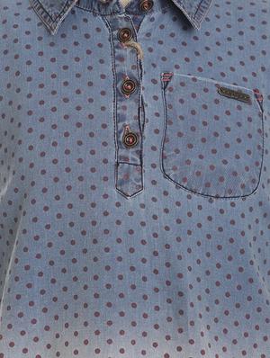 blue denim frock - 17239410 - Standard Image - 3