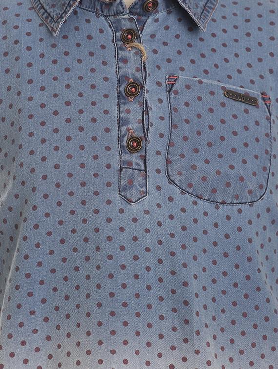 blue denim frock - 17239410 - Zoom Image - 3
