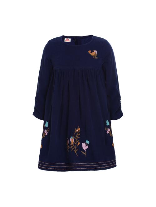 blue corduroy frock - 17239417 - Standard Image - 1