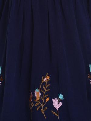 blue corduroy frock - 17239417 - Standard Image - 3