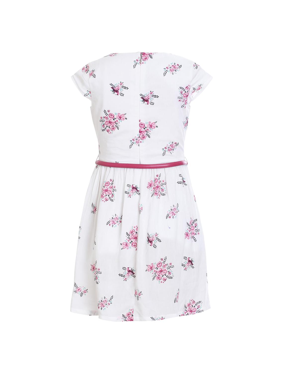 white rayon frock - 17239423 - Zoom Image - 2