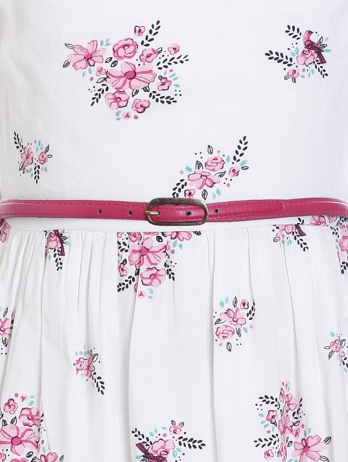 white rayon frock - 17239423 - Zoom Image - 3