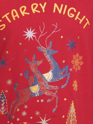 red cotton jersey regular tee - 17239450 - Standard Image - 3