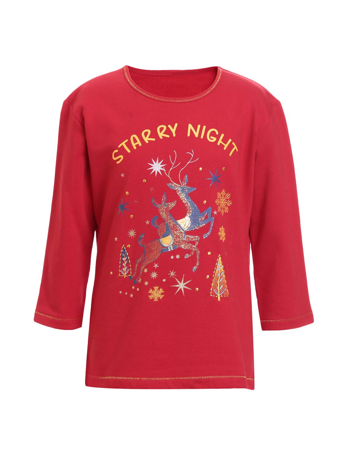 red cotton jersey regular tee - 17239450 - Zoom Image - 1