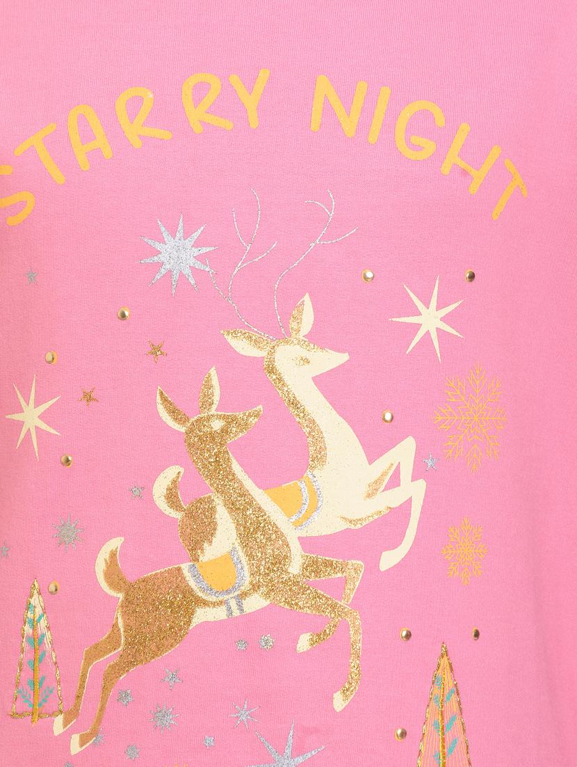 pink cotton jersey regular tee - 17239451 - Zoom Image - 3