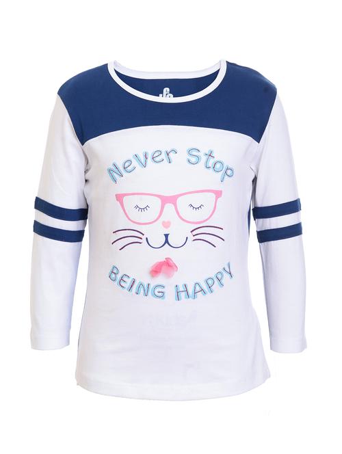 blue cotton jersey regular tee - 17239452 - Standard Image - 1