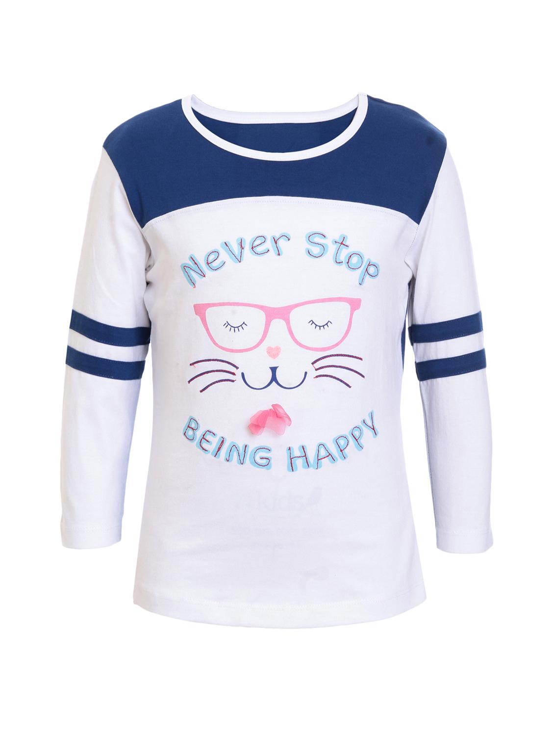 blue cotton jersey regular tee - 17239452 - Zoom Image - 1