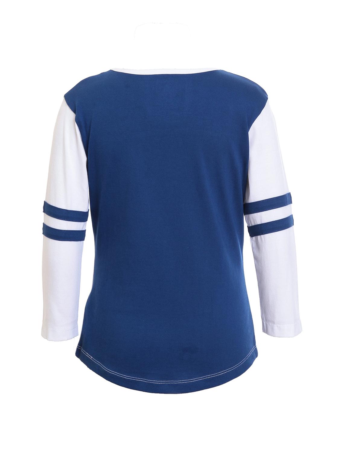 blue cotton jersey regular tee - 17239452 - Zoom Image - 2