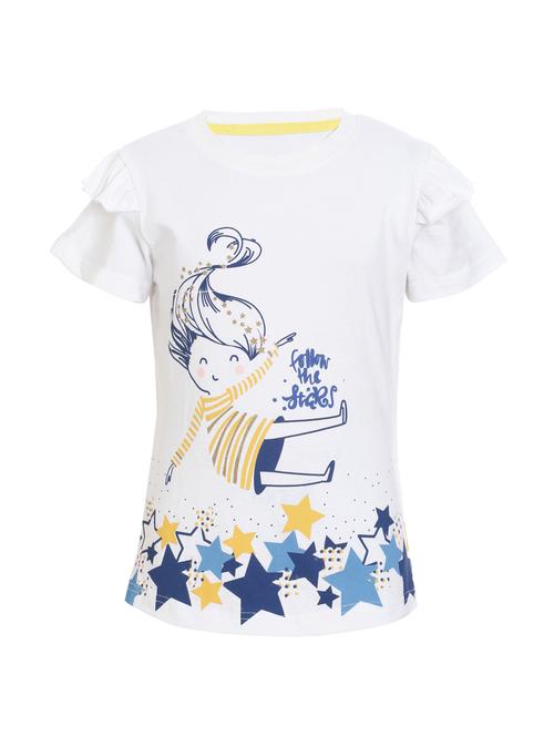 white cotton jersey regular tee - 17239456 - Standard Image - 1