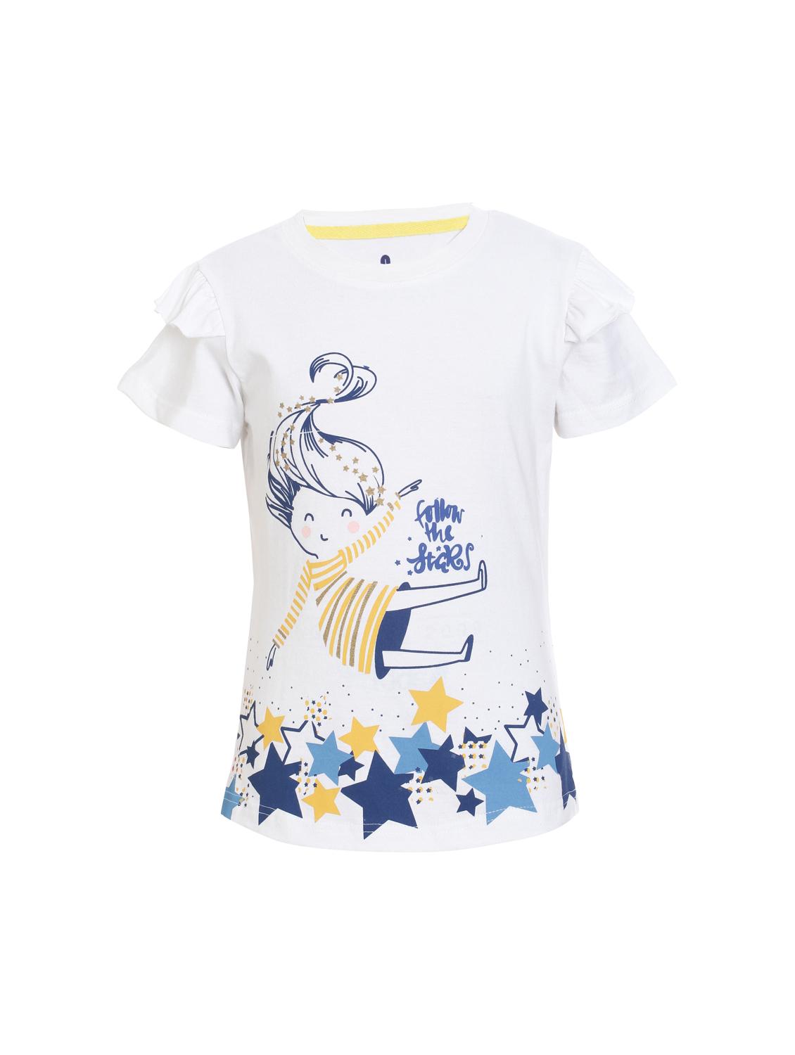 white cotton jersey regular tee - 17239456 - Zoom Image - 1