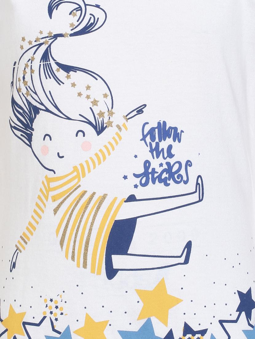 white cotton jersey regular tee - 17239456 - Zoom Image - 3