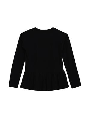 black cotton jersey regular tops & tee - 17239460 - Standard Image - 2