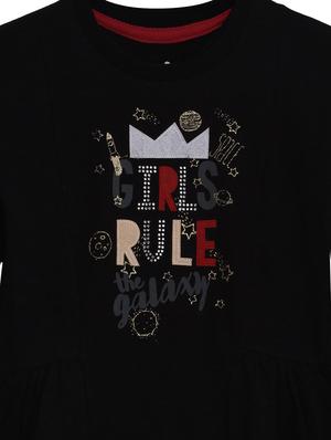 black cotton jersey regular tops & tee - 17239460 - Standard Image - 3