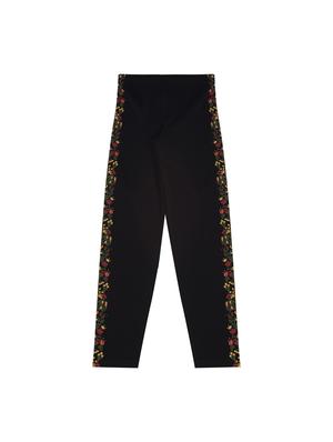 black cotton casual trouser - 17239471 - Standard Image - 2