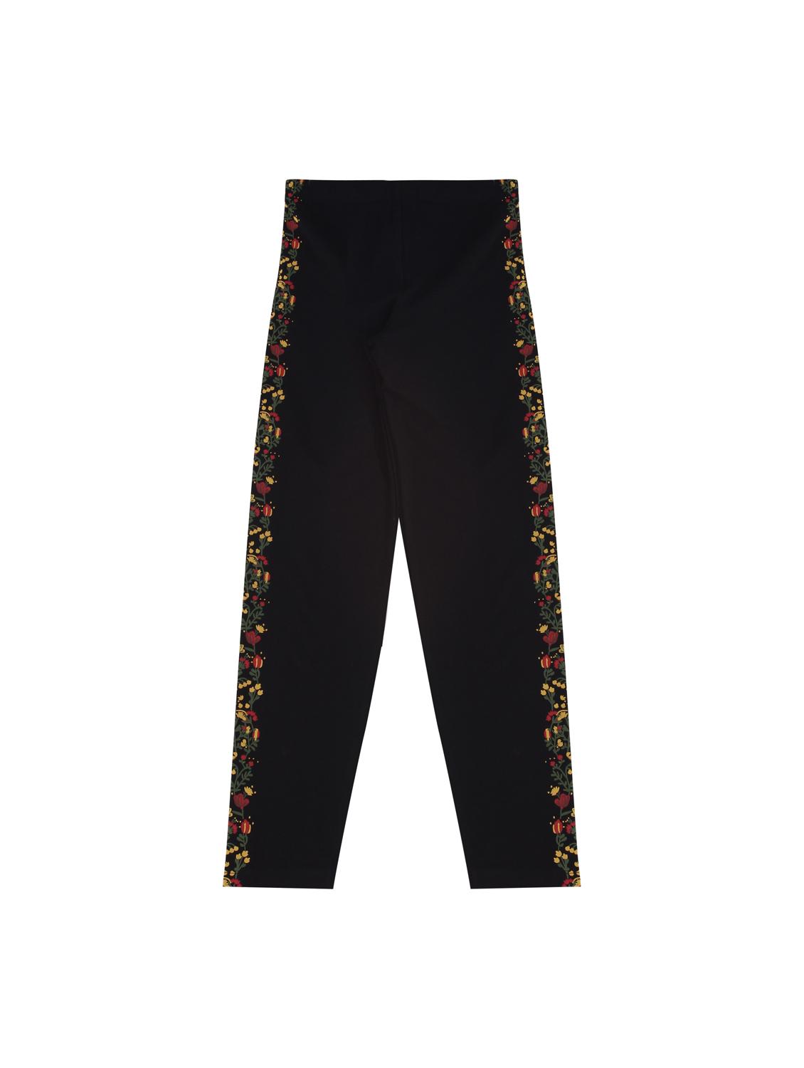 black cotton casual trouser - 17239471 - Zoom Image - 2