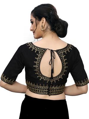 self design embroidered blouse - 17239625 - Standard Image - 3