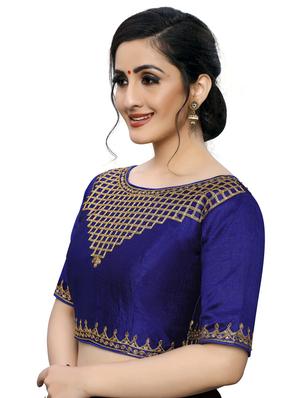 self design embroidered blouse - 17239626 - Standard Image - 2