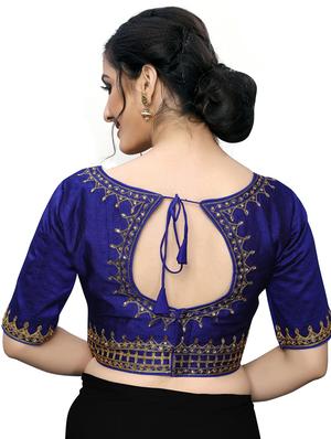 self design embroidered blouse - 17239626 - Standard Image - 3