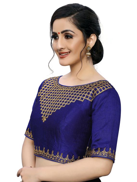 self design embroidered blouse - 17239626 - Zoom Image - 2