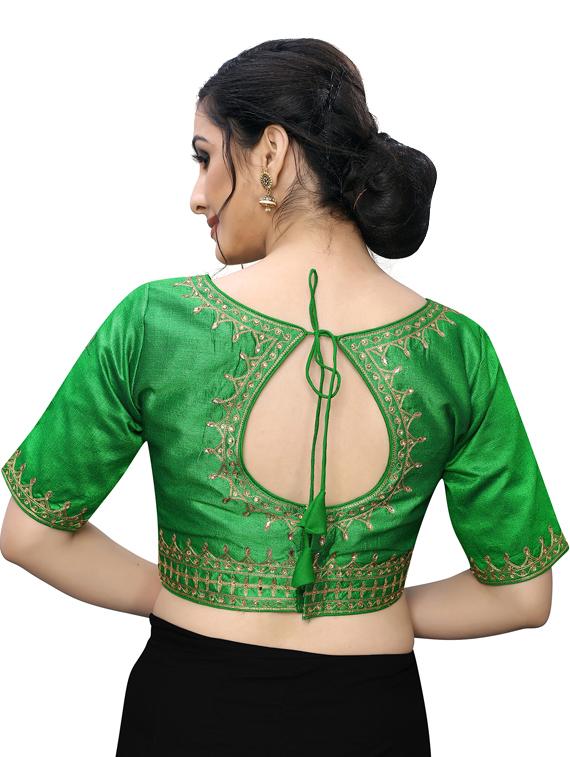 self design embroidered blouse - 17239628 - Zoom Image - 3