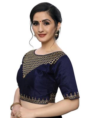 self design embroidered blouse - 17239630 - Standard Image - 2