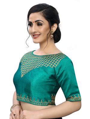 self design embroidered blouse - 17239634 - Standard Image - 2
