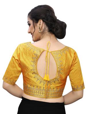 self design embroidered blouse - 17239635 - Standard Image - 3