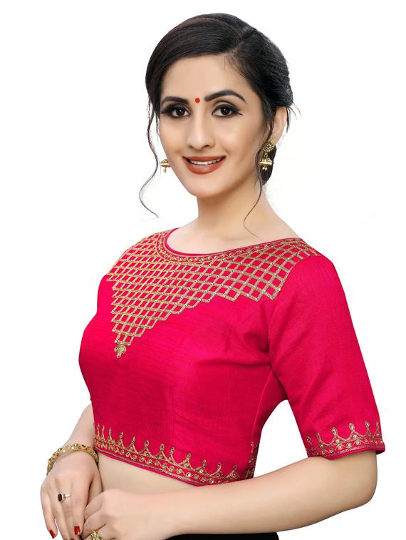 self design embroidered blouse - 17239645 - Zoom Image - 2