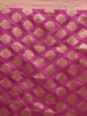 self design banarasi saree with blouse - 17239882 - Standard Image - 4